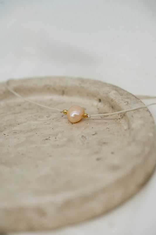 Armband mit rosa Süßewasserperle