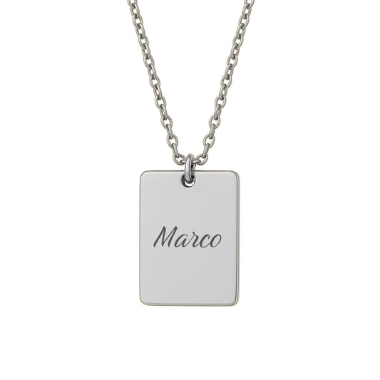 Personalisierte Namenskette mit Gravur