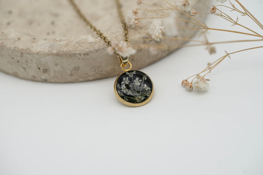 Halskette Wilde Möhre Fassung | rund