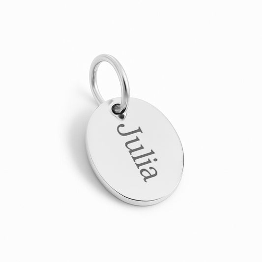 Ovaler mini Charm | graviert mit Name