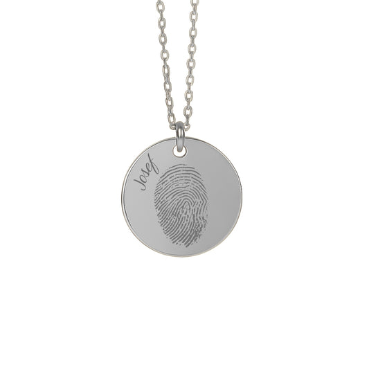 Halskette mit Fingerabdruck – Persönliche Gravur mit Namen