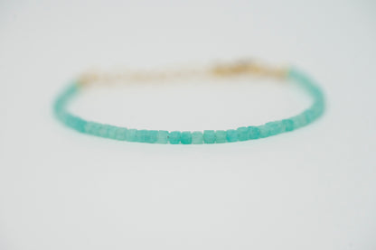 Armkettchen mit Amazonit | Edelstahl