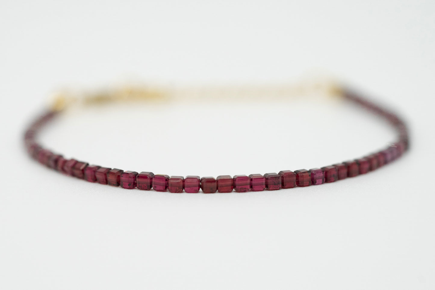 Armkettchen mit Granat| Edelstahl