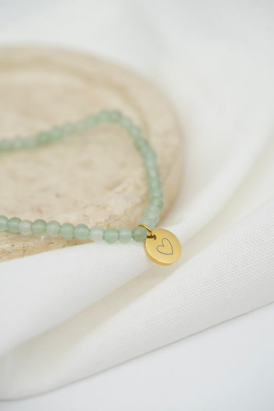 Aventurin Edelsteinarmband | Kugelarmband 3mm