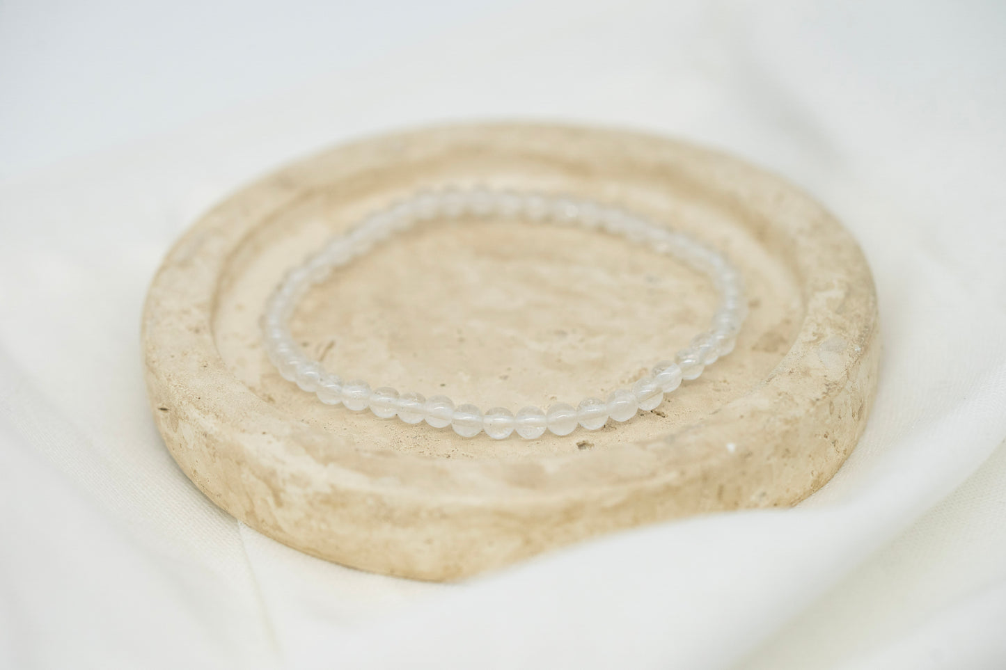 Bergkristall Edelsteinarmband | Kugelarmband 3mm