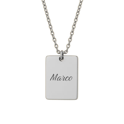 Personalisierte Namenskette mit Gravur