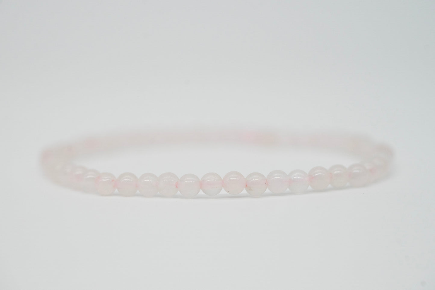 Rosenquarz Edelsteinarmband | Kugelarmband 3mm