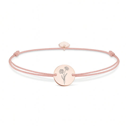 Armband mit Gravur | gravierte Geburtsblume