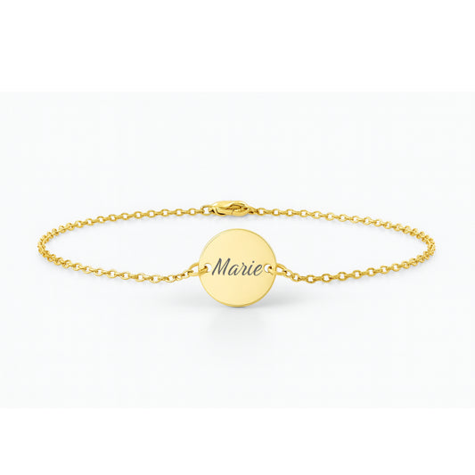 Armkettchen mit Coin | mit  Namens Gravur