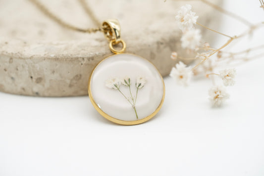Halskette Schleierkraut Fassung | gefasst