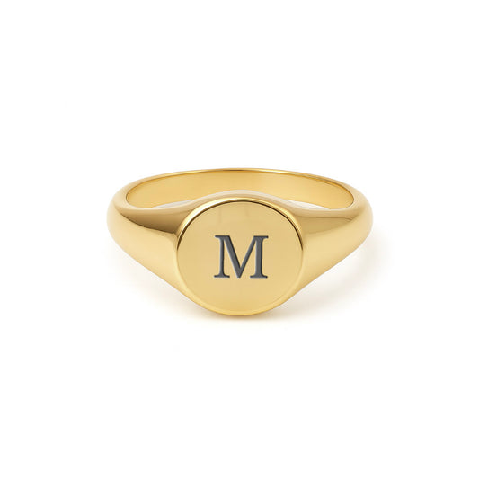 Runder Siegelring | mit Buchstaben Gravur