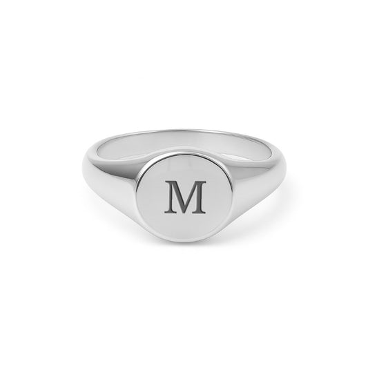 Runder Siegelring | mit Buchstaben Gravur