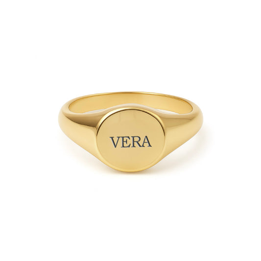 Eckiger Siegelring | mit Namensgravur