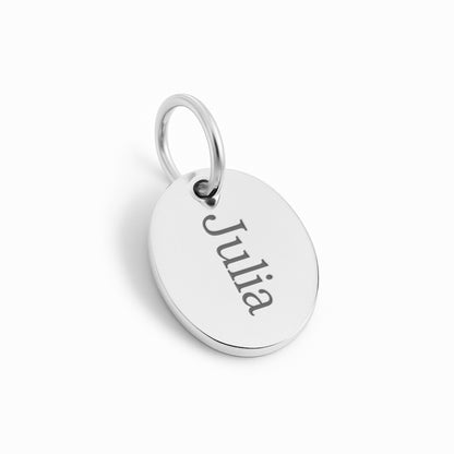 Ovaler mini Charm |  graviert mit Name