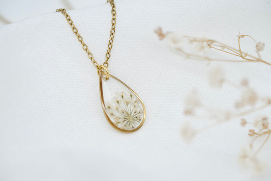 Halskette Wilde Möhre Transparent |Tropfen