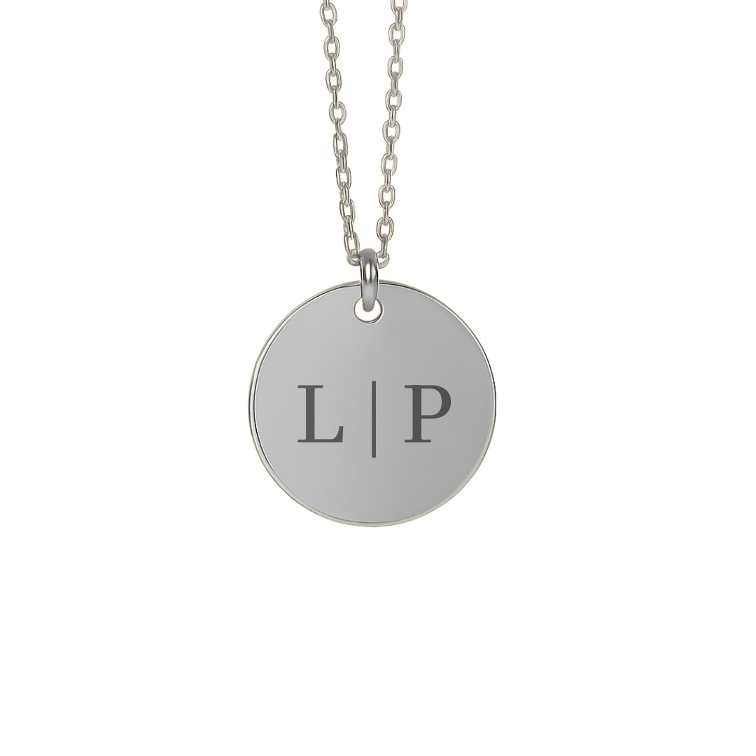Personalisierte Halskette mit Initialen – Gravierte Halskette