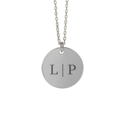 Personalisierte Halskette mit Initialen – Gravierte Halskette