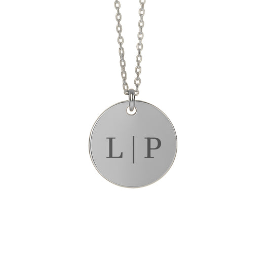Personalisierte Halskette mit Initialen – Gravierte Halskette