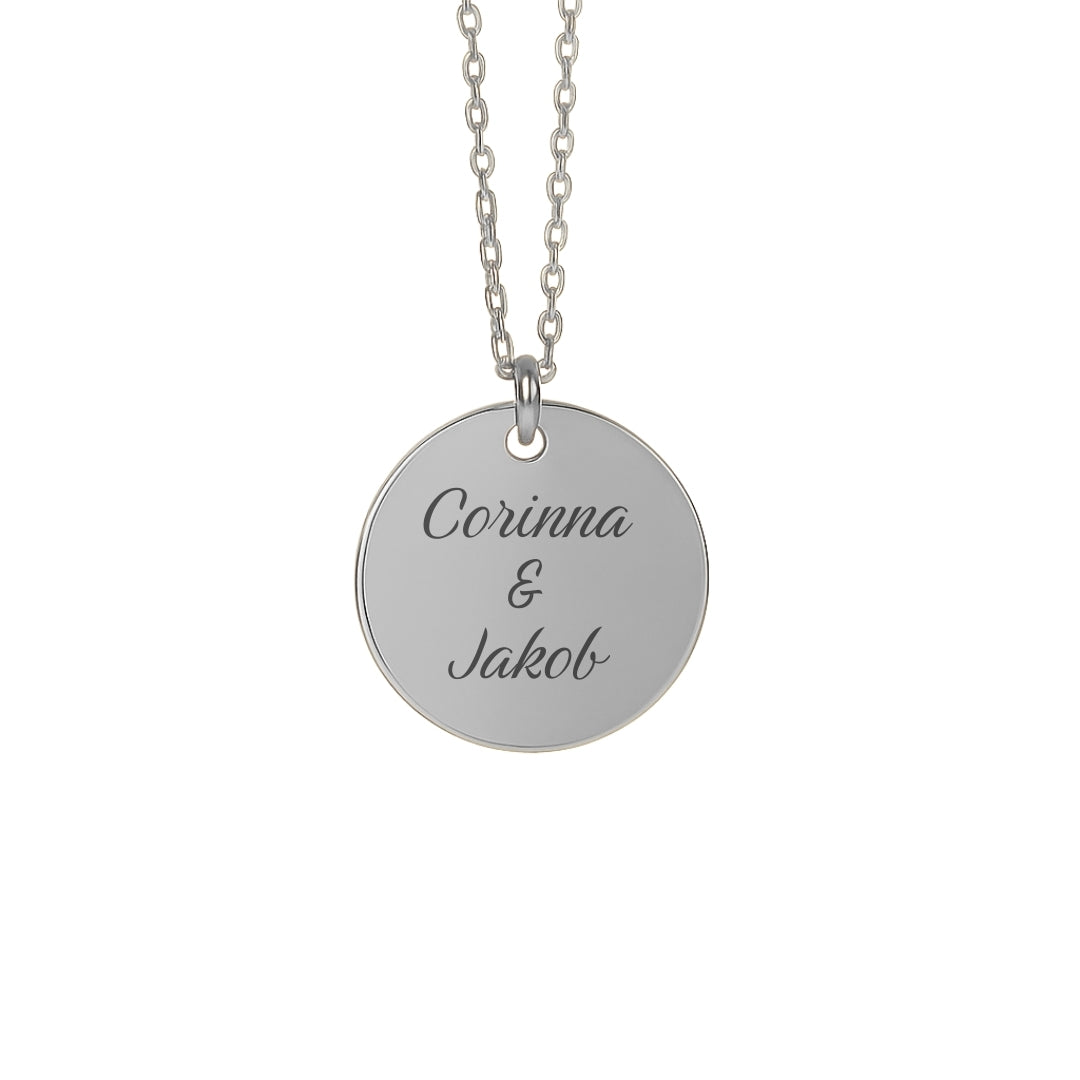 Personalisierte Namenskette mit Gravur –  Individueller Gravurschmuck