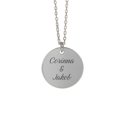 Personalisierte Namenskette mit Gravur –  Individueller Gravurschmuck