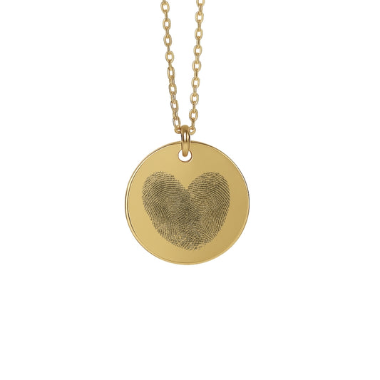 Herz-Halskette mit zwei Fingerabdrücken – personalisierter Erinnerungsschmuck
