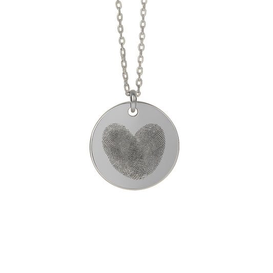 Herz-Halskette mit zwei Fingerabdrücken – personalisierter Erinnerungsschmuck